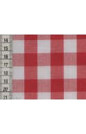 Tissu vichy rouge 16 mm dans Tissus Carreaux par Couture et Cie