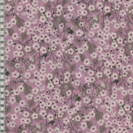 Tissu Liberty Mitsi parme, x10 cm dans Batistes Tana Lawn par Couture et Cie