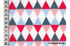 Tissu Comedia corail coupon 110x150cm dans LINNAMORATA par Couture et Cie
