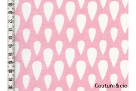 Tissu Drops rose dans LINNAMORATA par Couture et Cie