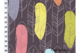 Tissu Quill marron, x10cm dans MICHAEL MILLER par Couture et Cie