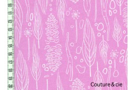 Tissu Nature Walk rose dans MICHAEL MILLER par Couture et Cie