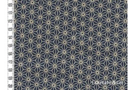 Tissu Asanoha Medium blue dans Motifs traditionnels par Couture et Cie