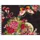 Tissu Fleurs et Papillons noir dans Kokka par Couture et Cie