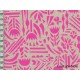 Tissu Ellen Baker Botanica rose fluo, coupon 75x110cm dans Kokka par Couture et Cie