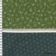 Tissu double face Sakura/Asanoha vert, coupon 45*110cm dans Motifs traditionnels par Couture et Cie