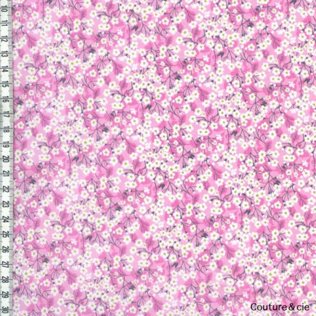 Tissu Liberty Mitsi Valeria orchidée rose dans Batistes Tana Lawn par Couture et Cie