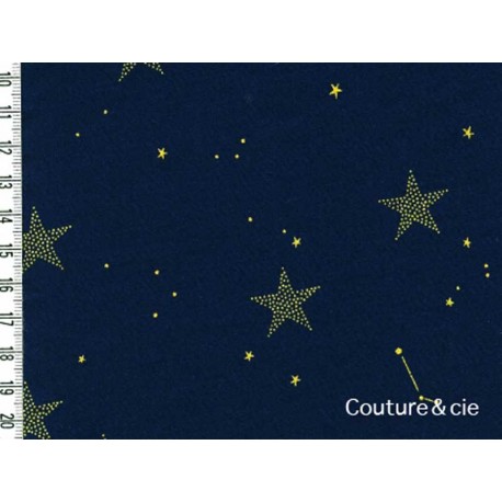 Tissu Lucky stars bleu marine dans MICHAEL MILLER par Couture et Cie