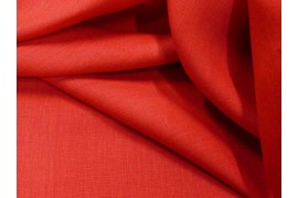 Fine toile de lin rouge dans Lins par Couture et Cie