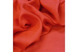 Fine toile de lin rose corail dans Lins par Couture et Cie