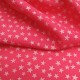 Batiste coton rose fushia étoiles nacrées, x10cm dans Tissus Etoiles par Couture et Cie
