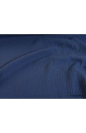 Double gaze gaufrée bleu indigo, x10cm dans Double gaze par Couture et Cie