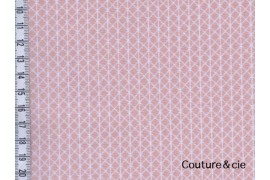 Cotton and Steel Basic Netorious rose et blanc, x10cm dans COTTON + STEEL par Couture et Cie