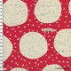 Tissu Echino Silver foxes rouge, coupon 75x110cm dans Echino par Couture et Cie
