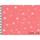 Tissu Poussières d'étoiles corail, x10cm dans LINNAMORATA par Couture et Cie