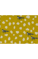 Tissu canvas Echino Stone jaune moutarde, coupon 45x110cm dans TISSUS JAPONAIS par Couture et Cie