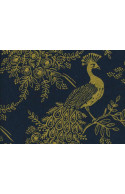 Tissu Rifle paper Co Menagerie Royal peacock Canvas, coupon 50x110cm dans COTTON + STEEL par Couture et Cie