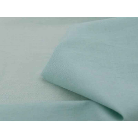 Tissu Chambray en coton bio Diabolo menthe x10cm dans TISSUS BIOLOGIQUES par Couture et Cie