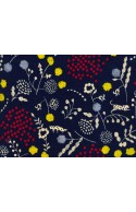 toile enduite Echino bleu savane x10cm dans Echino par Couture et Cie