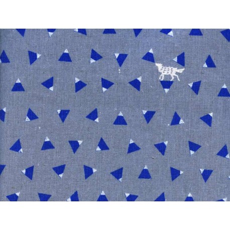 toile enduite Echino gris triangle x10cm dans Echino par Couture et Cie