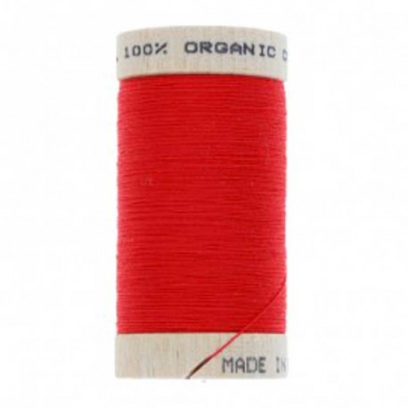 fil à coudre coton biologique rouge 4805 dans Fils à coudre bio par Couture et Cie