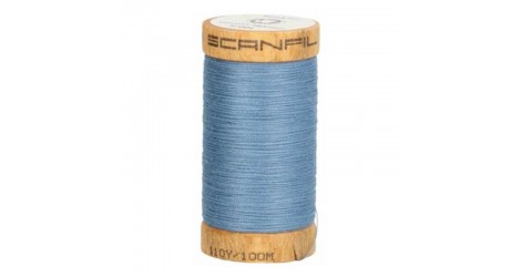fil à coudre coton biologique bleu jean 4816 dans Fils à coudre bio par Couture et Cie