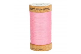 fil à coudre coton biologique rose layette 4809