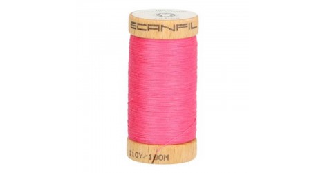 fil à coudre coton biologique rose fushia 4810 dans Fils à coudre bio par Couture et Cie