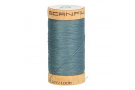 Fil à coudre coton biologique bleu acier 4819 dans Mercerie par Couture et Cie