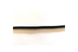 Elastique noir 3mm rond, x10cm
