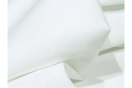 Popeline de coton Bio blanc, x10cm