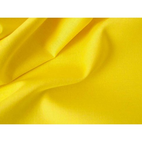 Popeline coton jaune d'or, x10cm dans Accueil par Couture et Cie