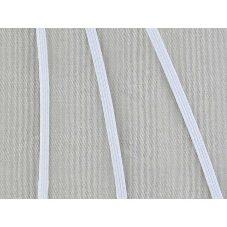 Elastique doux tressé blanc 4,5mm, x10cm dans Accueil par Couture et Cie