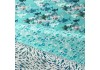 Cotton + Steel Kaikoura Little Fish aqua, x10cm dans Accueil par Couture et Cie