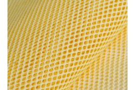 Tissu Filet coton bio jaune, x10cm