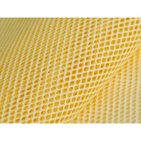 Tissu Filet coton bio jaune, x10cm dans TISSUS BIOLOGIQUES par Couture et Cie