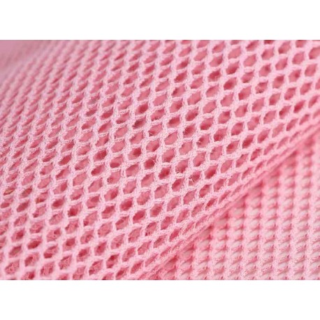Tissu Filet coton bio rose bonbon, x10cm dans TISSUS BIOLOGIQUES par Couture et Cie