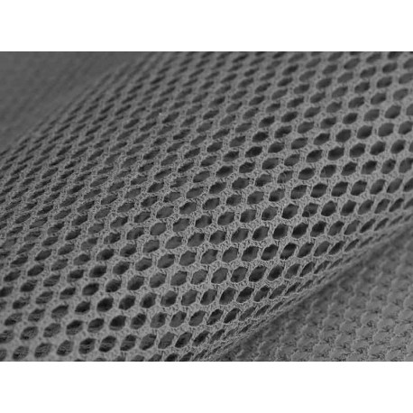 Tissu Filet coton bio gris, coupon 50x170cm dans TISSUS BIOLOGIQUES par Couture et Cie