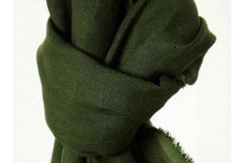 Lin Mind The Maker nisa softened linen vert kaki, x10cm
