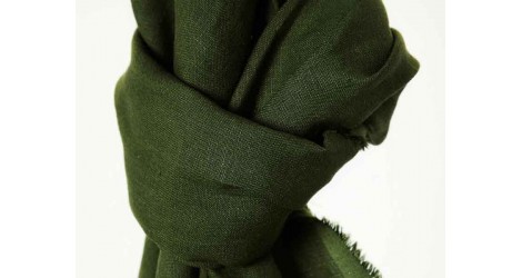 Lin Mind The Maker nisa softened linen vert kaki, x10cm