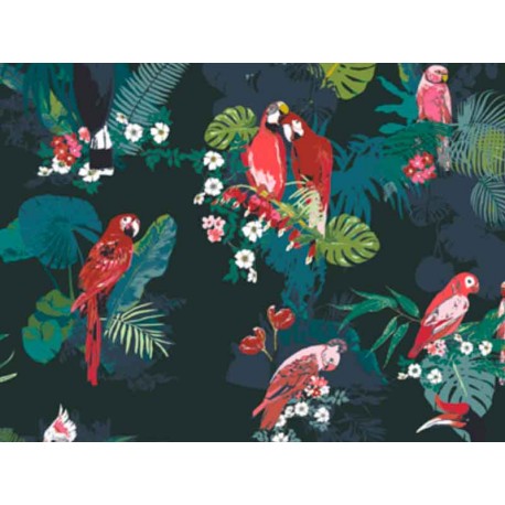 Tissu Art Gallery Fabrics Boscage Parrot Grassland, x10cm dans ART GALLERY FABRICS par Couture et Cie