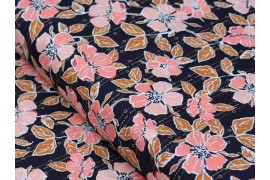 Tissu Art Gallery Fabrics Homebody Fleurs fond noir, x10cm