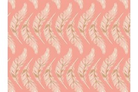 Tissu Art Gallery Fabrics Homebody plumes fond rose, x10cm