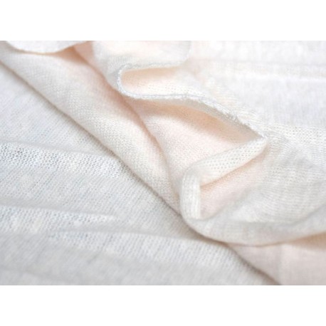 Tissu jersey lin creamy white Mind the Maker, x10cm dans Mind The Maker par Couture et Cie
