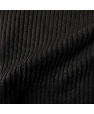 Tissu velours noir grosses côtes, x10cm dans Accueil par Couture et Cie
