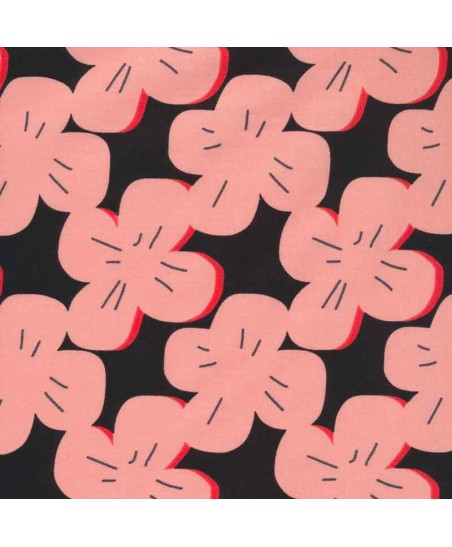 Tissu coton enduit mat Cloud 9 Pink rose, x10cm dans Accueil par Couture et Cie