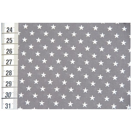 Batiste gris étoiles blanches, coupon 80x140cm dans FRANCE DUVAL STALLA par Couture et Cie