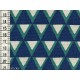 Tissu Kokka Stamped triangles bleus dans TISSUS JAPONAIS par Couture et Cie