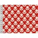Tissu Kokka Stamped fleurs rouges dans TISSUS JAPONAIS par Couture et Cie